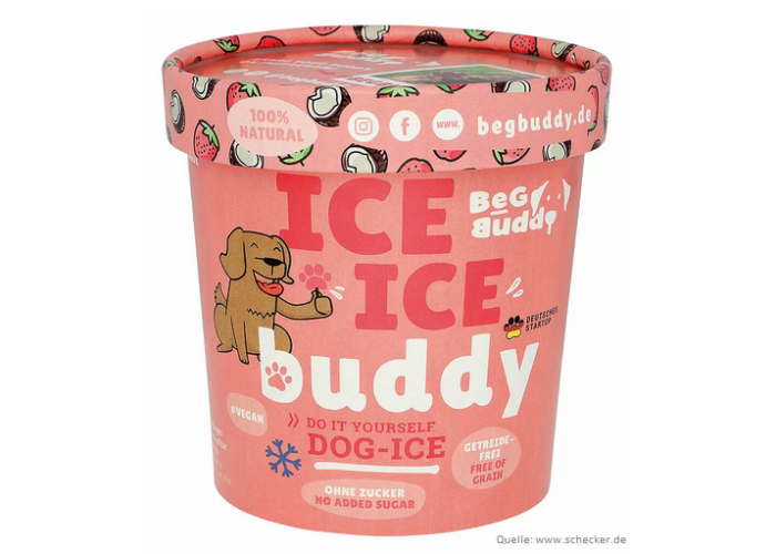 ICE ICE Buddy Hundeeis - Kokos-Erdbeere 