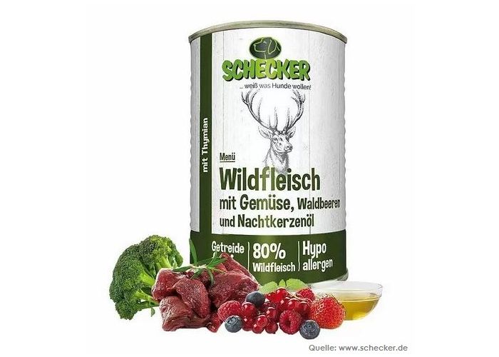 Schecker Menü - Wild mit Gemüse 410g