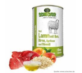 Schecker Menü - Lamm mit Reis 820g