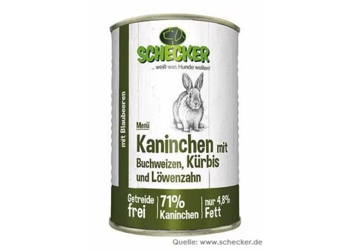 Schecker Menü - Kaninchen mit Buchweizen 410g